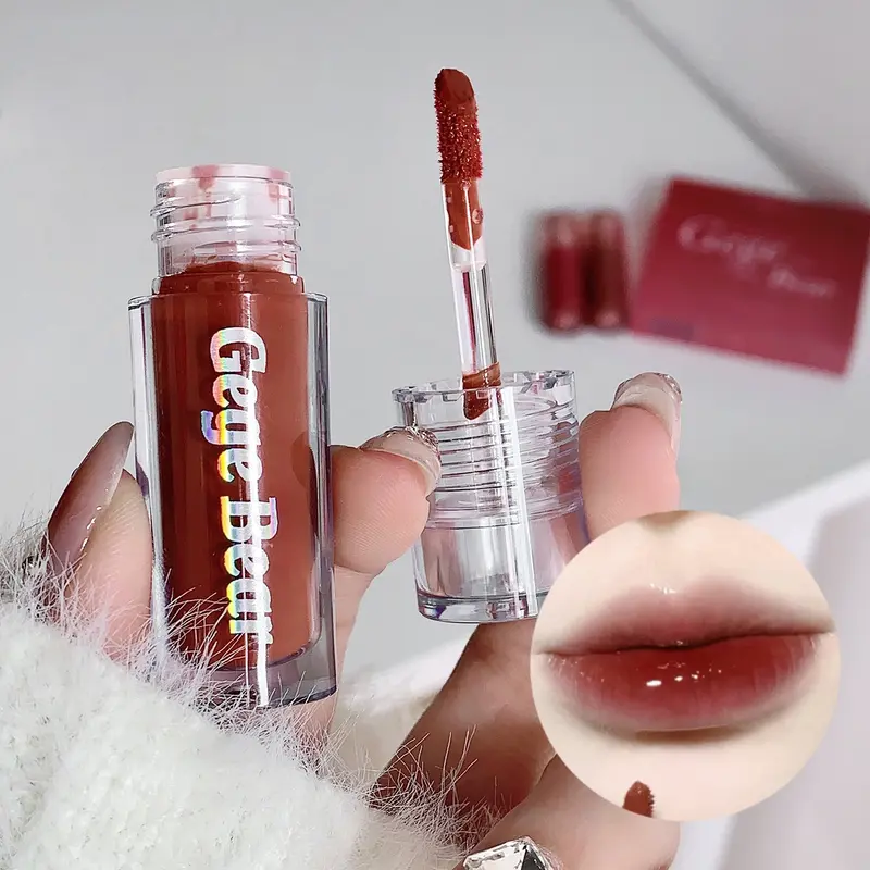 ICoD] 3Pcs setlipgloss Cermin, Lip Color Hydrating, Liquid Lipstick lipgloss Tahan Lama, untuk Makeup Bibir Bercahaya untuk Wanita dan Gadis sebagai Hadiah. 3