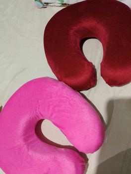 Product Review of Plain Memory Foam Travel Neck Pillow with Zipper from f**7 2