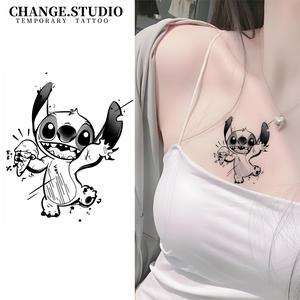 Xăm tạm thời, Hình xăm Stitch, Không thấm nước, Không sợ ma sát, Dán hình xăm, Kéo dài trong 15 ngày