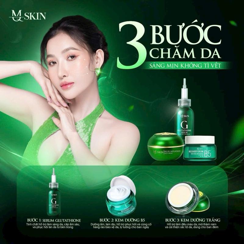 [M Q SKIN] COMBO  SERUM GLUTATHIONE 20ml & KEM DƯỠNG-Hổ trợ cấp ẩm nuôi dưỡng da căng bóng trắng khỏe