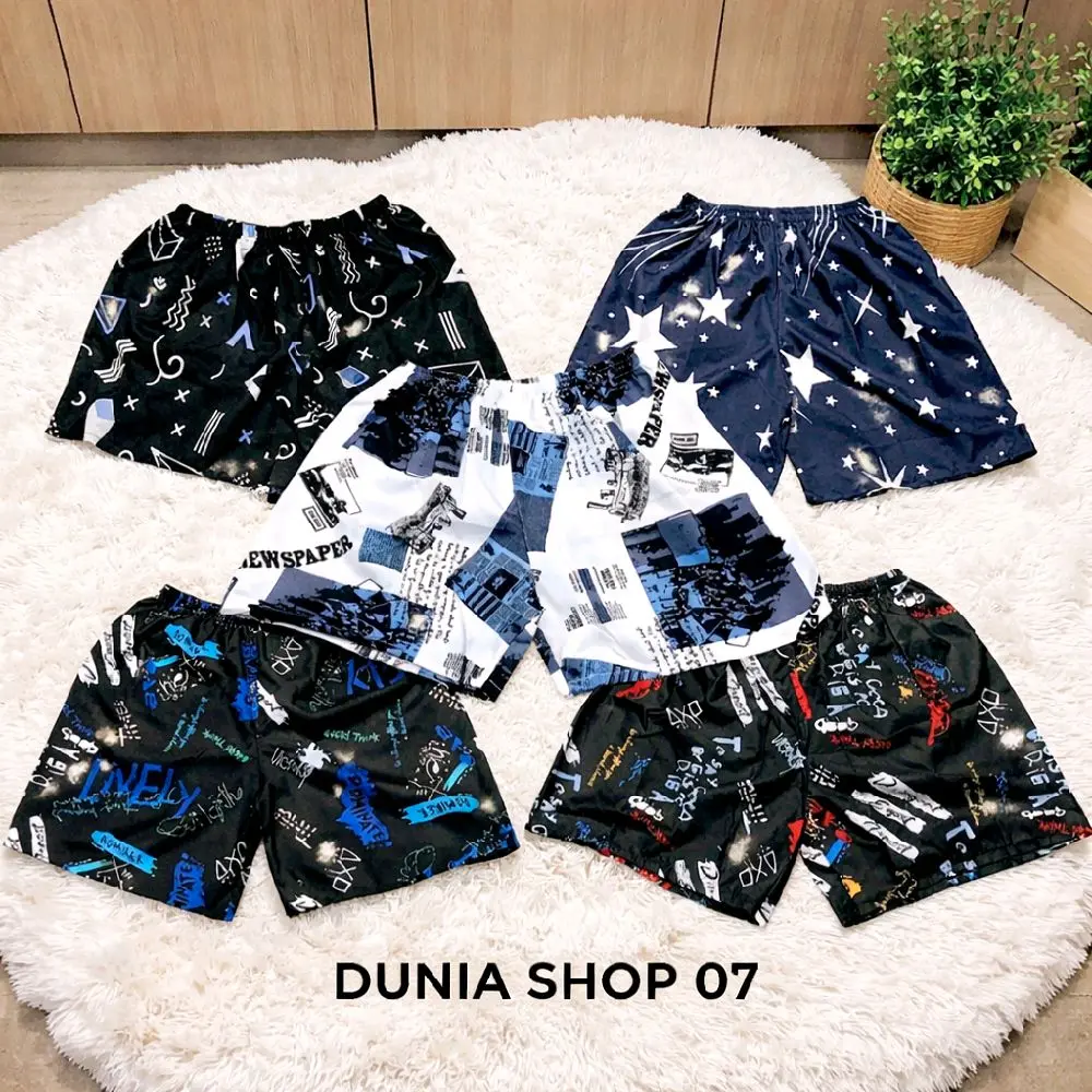 paket hemat ( 3-5-7-10-12 pcs ) Celana boxer Pendek Pria/wanita boxer anak-anak dewasa dengan Desain Unik dan Menarik - Pilihan Terbaik bahan katun untuk santai Keseharian Anda dan nyaman Lembut Unisex