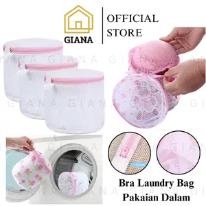 GIA Bra Laundry Bag Net Mesin Cuci Anti Melar Laundry Bag Bulat Kantong Jaring Pakaian Dalam BH Kaus Kaki Anti Kusut Washing Bag Tas Londri Anti Kusut