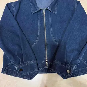 Syira Jeans Crop Top Zipper Denim Wanita Atasan Jumbo Premium Jaket