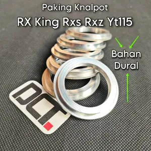 Paking Perpak Knalpot Rx King Rxz Rx Special Yt115 Bahan Aluminium Dural Padat Paking Knalpot Rx King Rxz Rx Special Yt115 Bahan Dural Padat