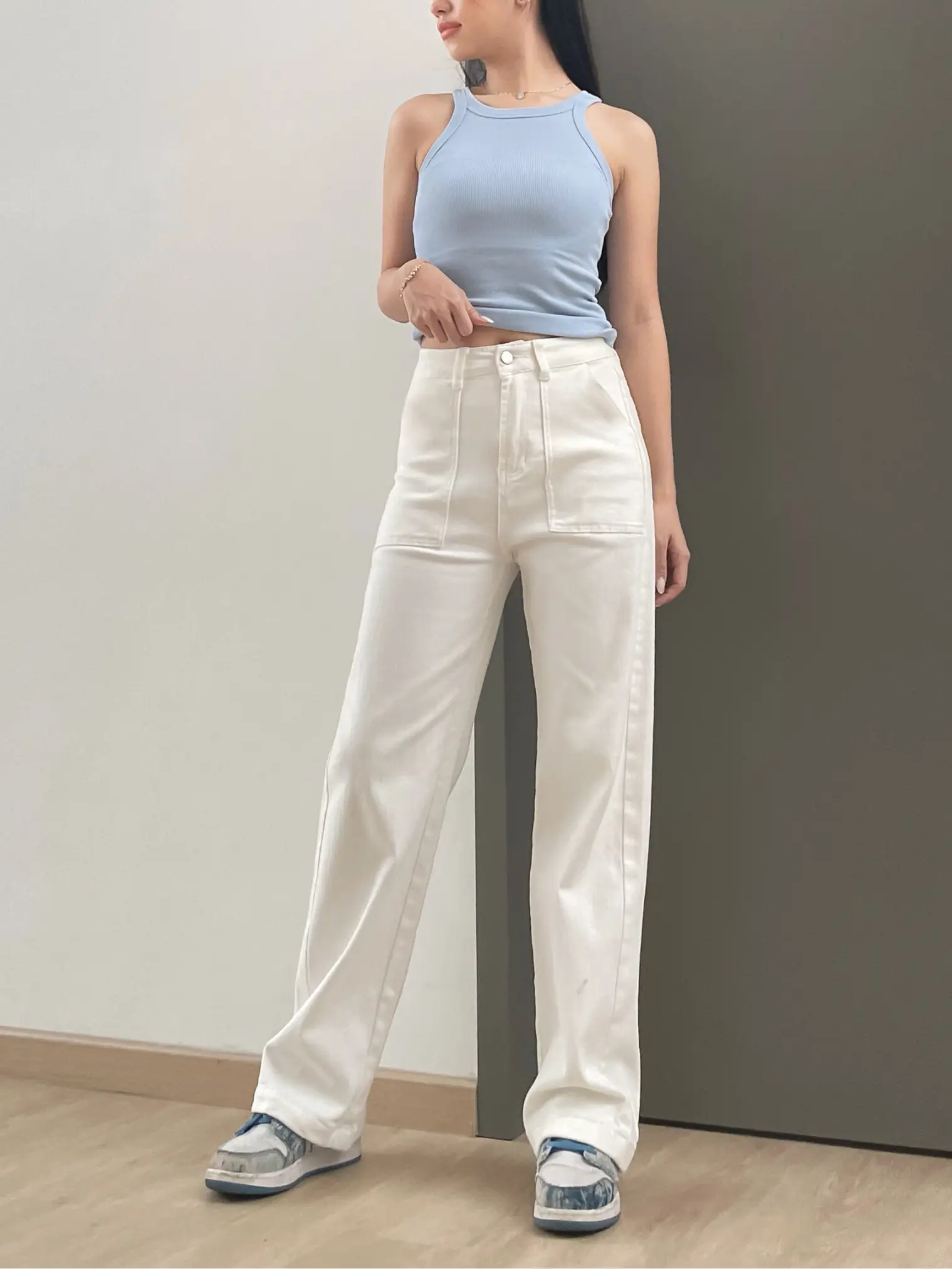 Ultra Denim Harper Culottes Jeans - WHITE