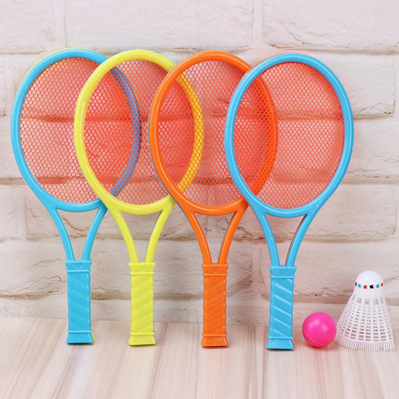 Kids Game With Racket Badminton Tennis Rackets Balls Set Children Kids Outdoor Parent-Child ...
