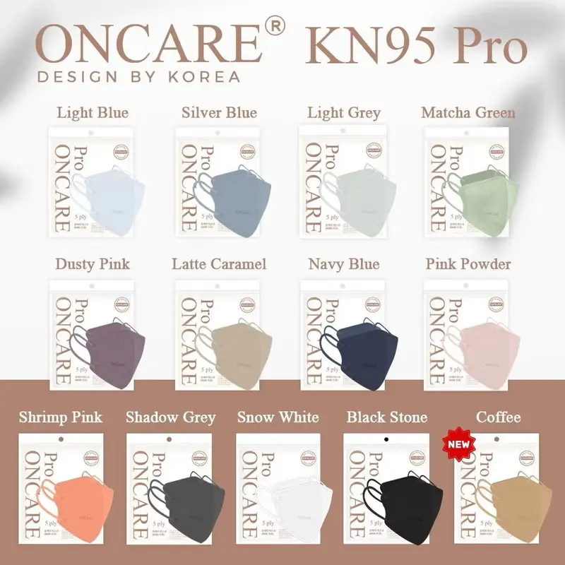 Masker KN95 Mouson/oncare/EZIO PRO 5PLY premium 1Pax Isi 10Pcs 1
