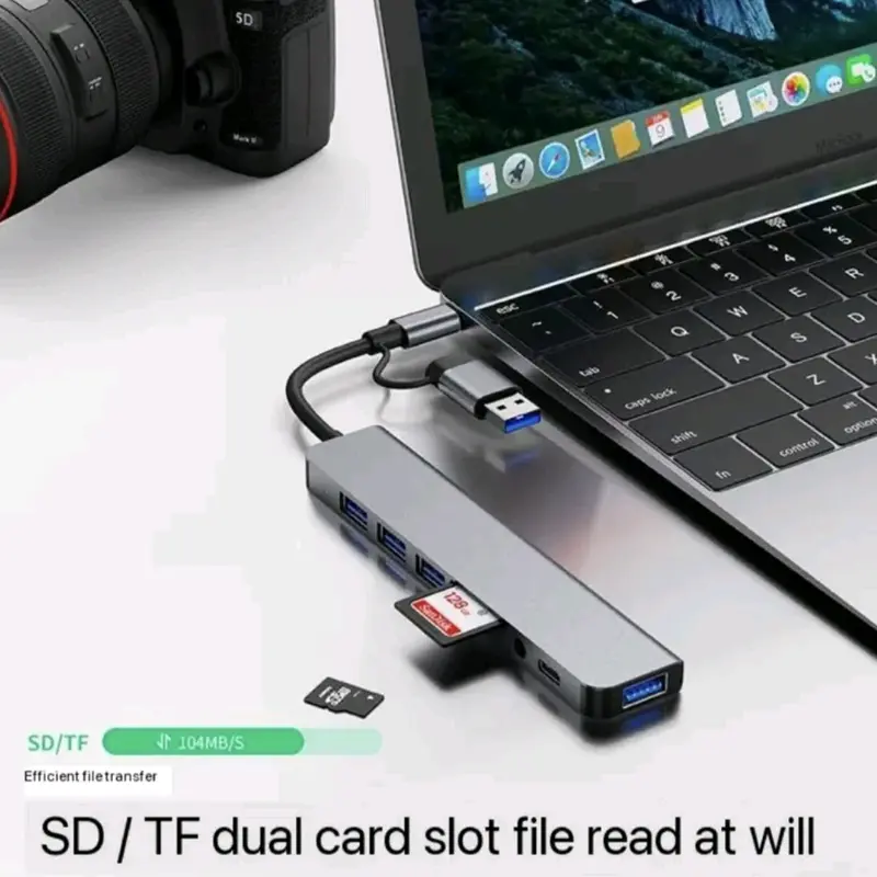 ADAPTOR 8 IN 1 HUB CONNECTER USB 8 TITIK USB HUB 1