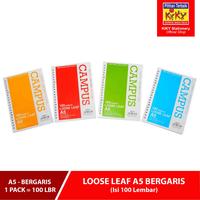 Gambar KIKY Loose Leaf / Kertas File Putih Bergaris Ukuran A5  Isi 100 Lembar dari Kiky Stationery Kota Administrasi Jakarta Barat 3 Tokopedia