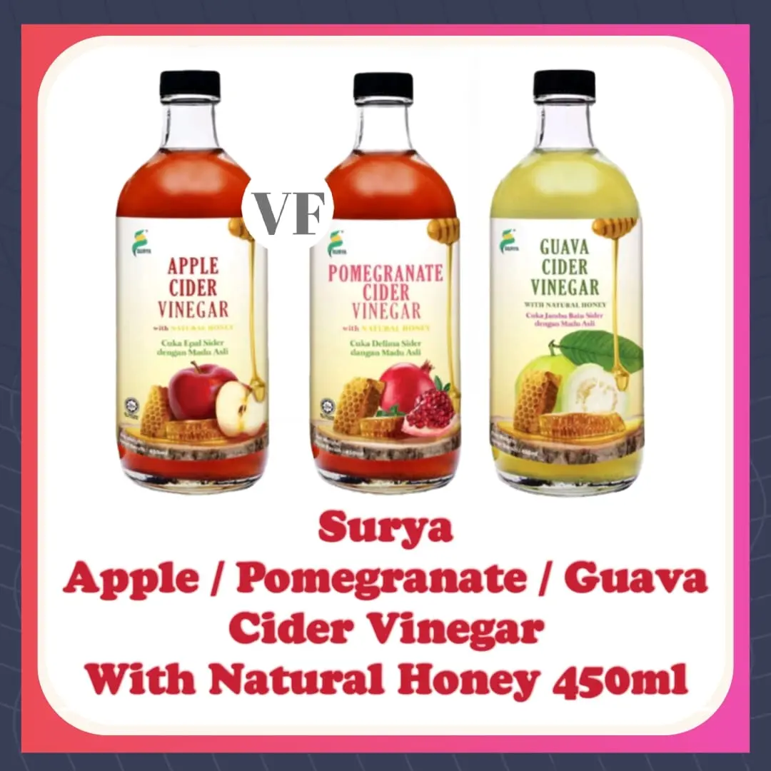 [NEW] Surya Apple / Pomegranate / Guava Cider Vinegar With Natural Honey 450ml
