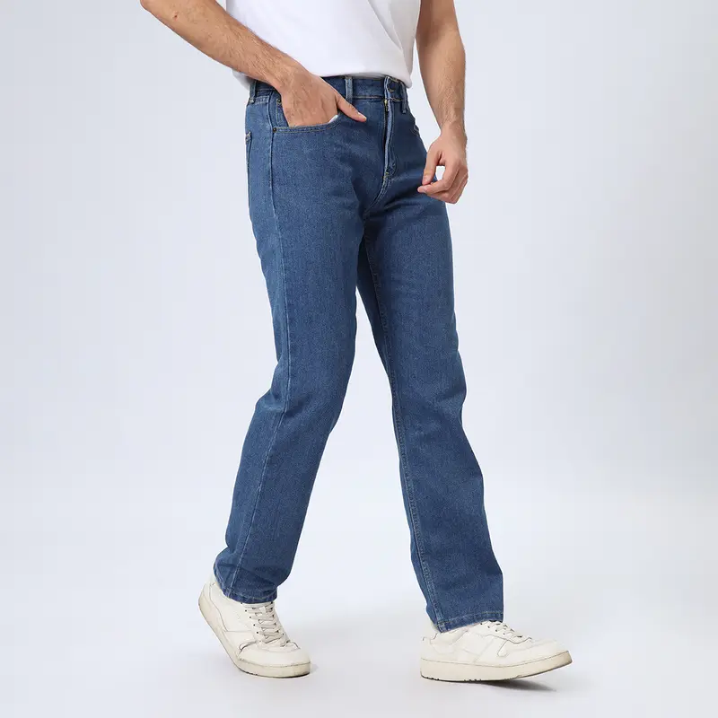 Edwin Jeans - 801 Reguler Straight Fit Soft Jeans Vintage Indigo - Celana Panjang Denim Pria waist Light Retro Dewasa Reguler Fit Dark Distro  no Stretch 1