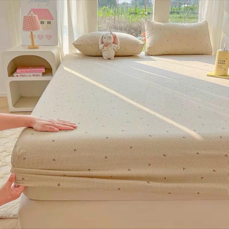 Bộ Ga Gối Cotton  set 3 món ( 1 ga + 2 vỏ gối - bọc 12cm đổ lại ) thoáng mát , thấm hút mồ hôi
