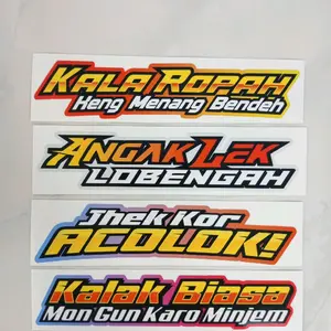 sticker kata kata Madura isi 4pcs kodeA9