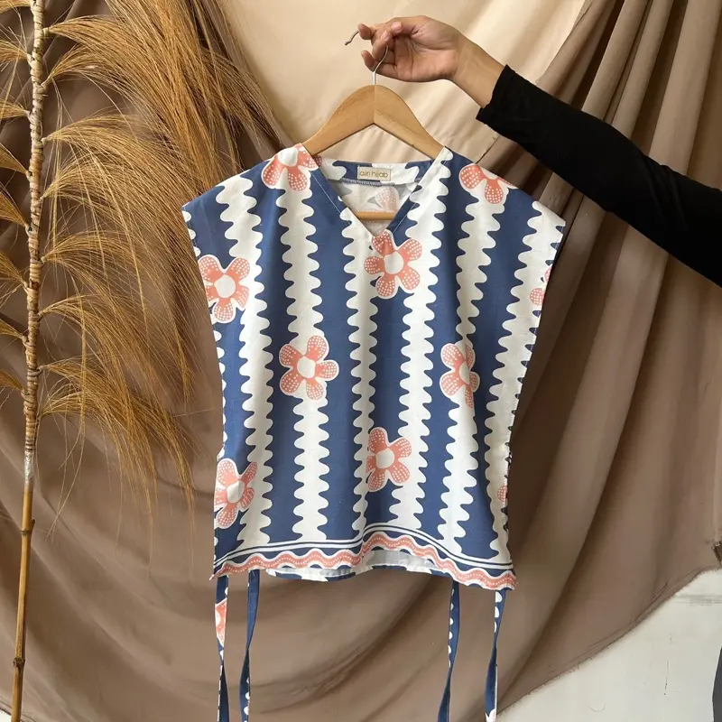 Vest Batik Aiiriforclothing/vest wanita/vest batik/vest rompi/outer wanita/outer korean style/outer batik