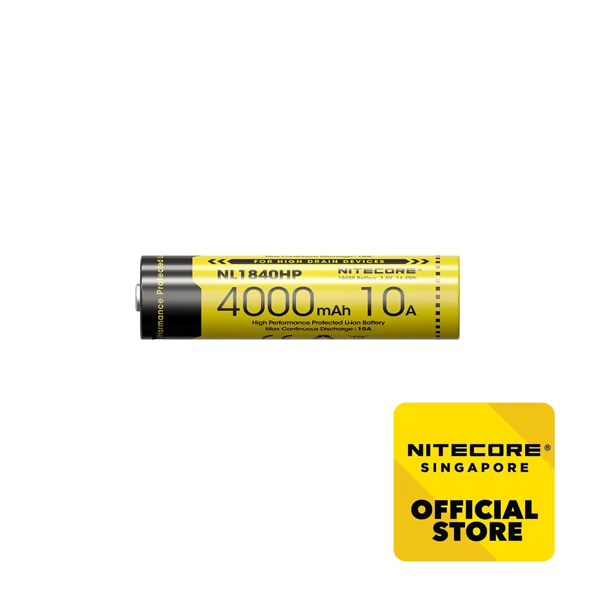 Nitecore NL1840HP (18650 - 4000mAh - 10A)