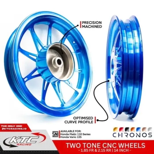 VELG KTC RACING CHRONOS 185/215X14 BEAT , VARIO 125 , SCOOPY 1