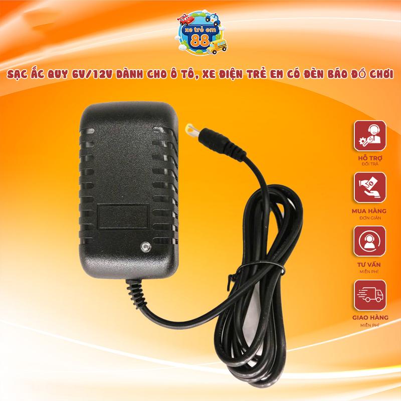Sạc ắc quy 6v 12v dành cho ô tô xe điện trẻ em có đèn báo Đồ Chơi