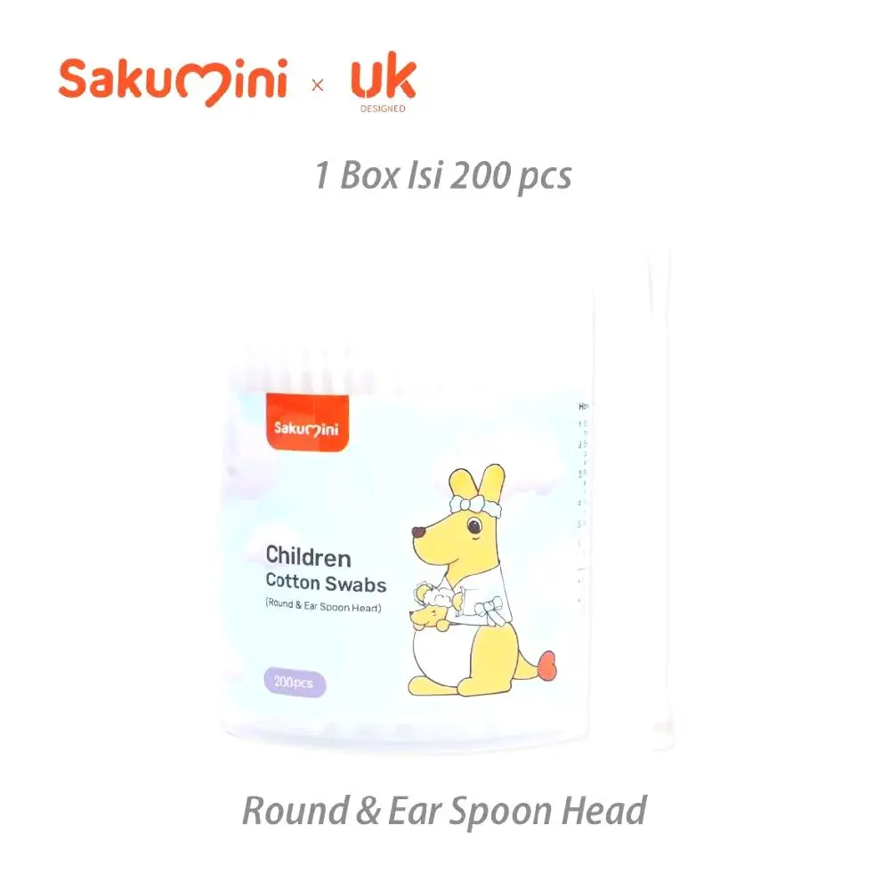 Sakumini Cotton Buds Bayi Isi 200pcs