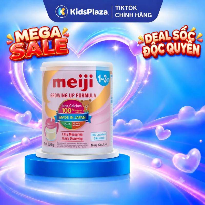 Sữa Meiji Growing Up Formula 800g nhập khẩu cho bé dạng lon/ thanh