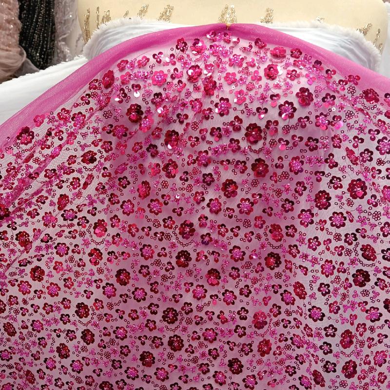 Tile payet bahan kebaya motif terbaru ( Harga permeter 1m ) 7