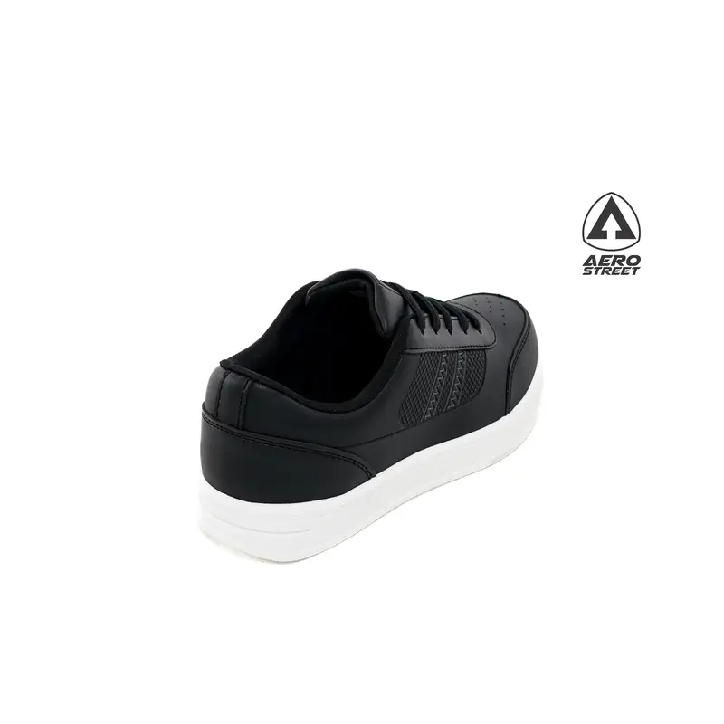 Aerostreet 31-36 Airstrike Putih Hitam Hitam - Sepatu Sneaker Casual Sekolah 3