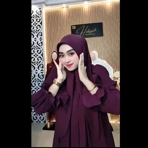 NADIRRA EKLUSIF LENGAN PLISKIT  SUPER MEWAH . BUSUI ,  GAMIS MEWAH SET HIJAB
