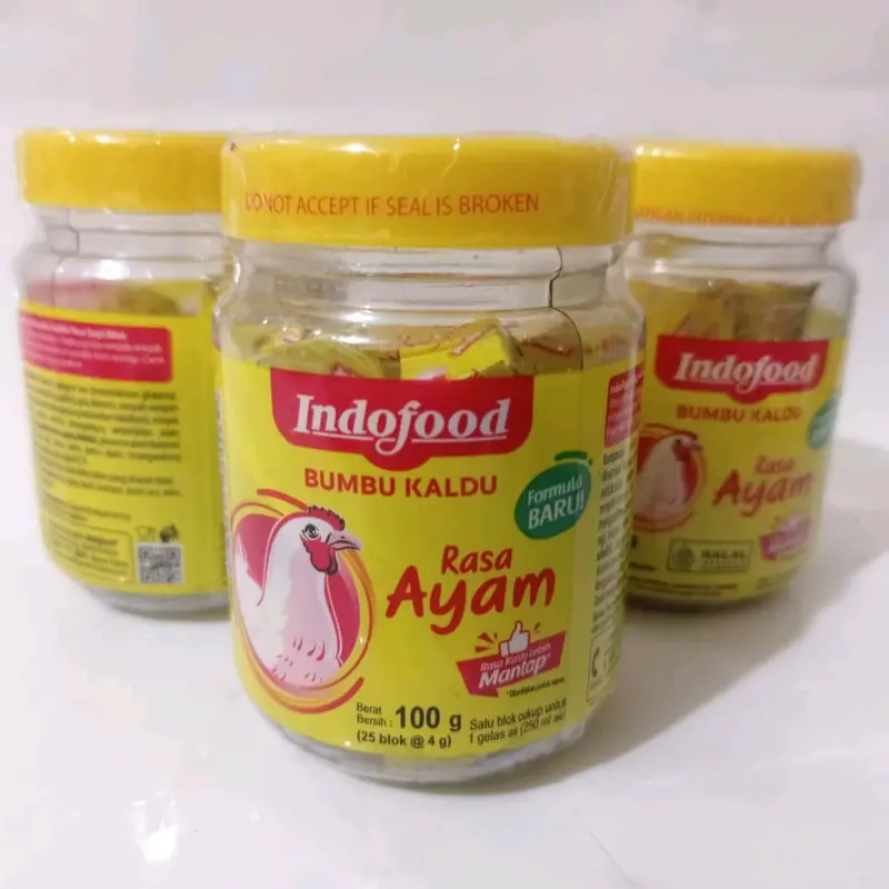 Bumbu Kaldu Indofood Rasa Ayam dan Sapi - Bubuk Instan - Bahan, Garam, Spices, Msg, Penyedap, Powder, Jamur Masakan Soup 6