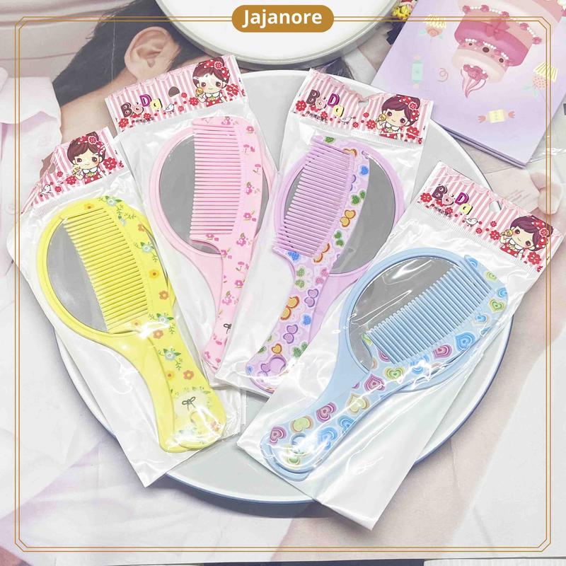 JR- KACA RIAS SISIR SET PORTABLE MOTIF LUCU / KACA SET / CERMIN ...