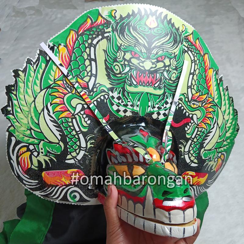 Barongan Devil Spon Ukuran Tanggung Free Kemul 2