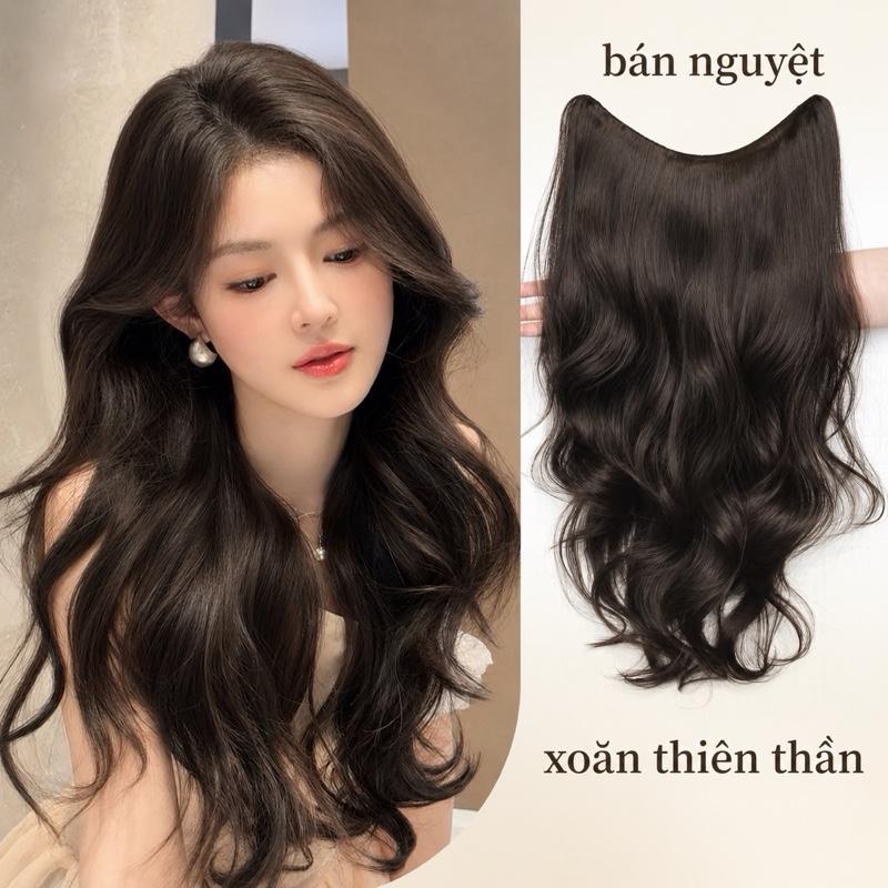 Phiên bản giới hạn - Bán Nguyệt Tơ Vũ - Form Xoăn Thiên Thần - siêu nhẹ | Tóc