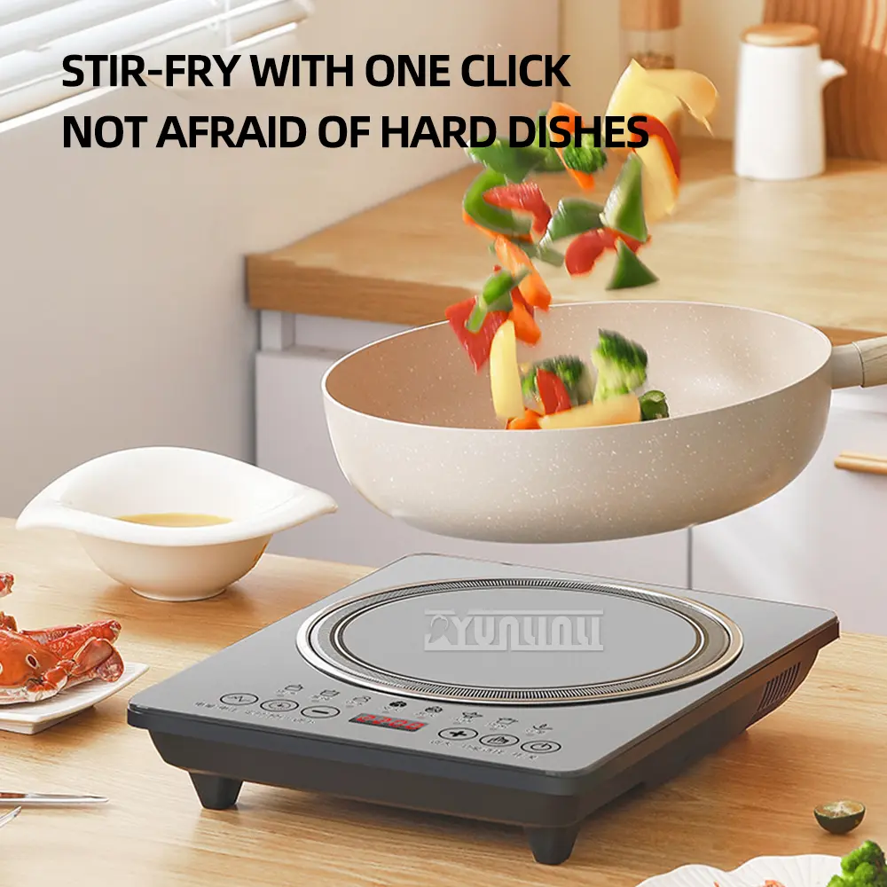 2200W Commercial Induction Cooker Household Plaque De Cuisson Electrique Energy Saving Estufas Electricas Hogar Para Cocinar
