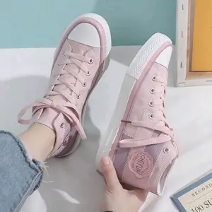 sepatu sneakers wanita import casual canvas sepatu wanita pink purple sepatu import 100% sepatu murah Shoes