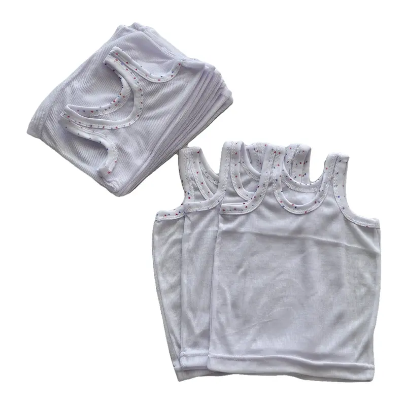 12Pcs dan 6pcs Kaos Dalam Anak Singlet Polos Harian Berwarna Size S,M,L,XL,3L Fashion 8