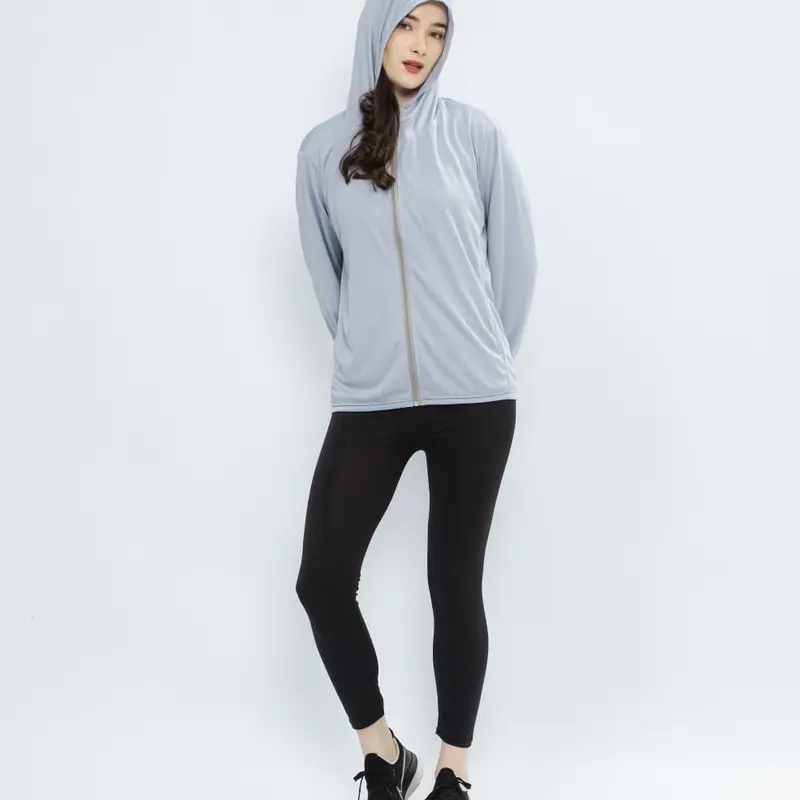 jaket Gym pria dan wanita,Jaket Olahraga anti Uv,Korean style,Bahan adem ringan, sporty,Jaket mesh hoodie 2