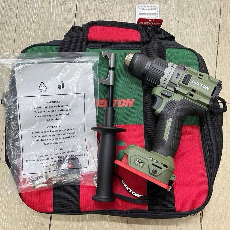 Thân Máy khoan pin 21V 100Nm Dekton M21-ID13100PLUS full tính năng motor brushless chính hãng - chưa pin sạc