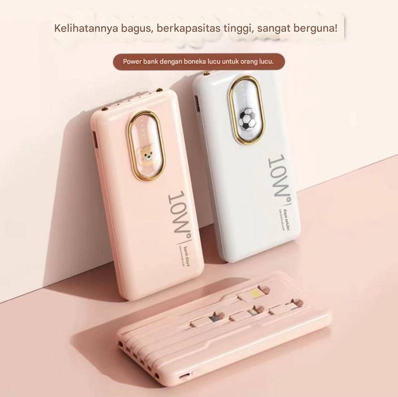 Product Introduction of Power Bank 30000 mAh Mini Kartun BeruangUkuran dengan 4 USB Pengisian Cepat SenteiLED Tampilan Cahava Power Bank Power BankEksternal Charger Ponsel Portabel untuk lOS /Android 35