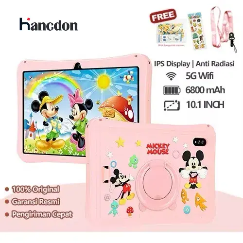 【Hancdon】Tablet Edukasi Anak Dengan Kemasan Tas/Tablet Android Untuk Belajar Anak/Tablet Aipet Anak Murah Layar Sentuh 7/10 inch Wifi/Bluetooth ipad  anak Toy komputer  anak/tab untuk anak/tablet android murah/tablet android anak Game Hadiah Permainan 0