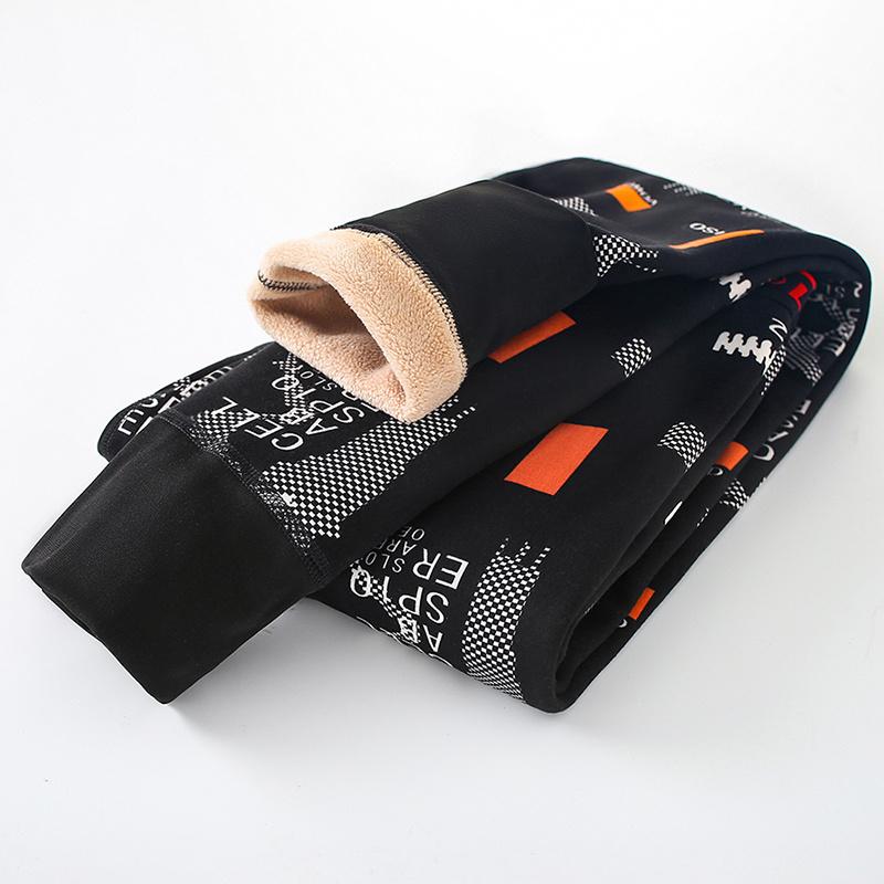 Quần Giữ Nhiệt Lót Lông Cừu Cho Nam, Quần Len Cotton Dày Dặn Cho Thanh Niên, Chống Lạnh, Có Thể Mặc Bên Trong, Quần Legging Bó Sát, Quần Dài Cotton Cho Nam, Mùa Đông