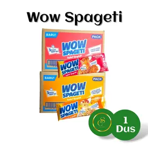 Wow Spageti [ Promo 2 + 1 ] 1 Dus Mie Wow Spageti Goreng Makanan Instan Praktis dan Cepat Saji