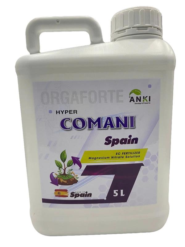 [Hàng mới về] Can phân bón hữu cơ Comani (Manico nhãn cũ) 5 Lít nhập khẩu (nguyên đai nguyên kiện) từ Châu Âu - Kích đọt, xanh dày bóng lá, tăng cường quang hợp, nuôi trái to và củ to.