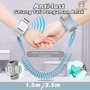 Gelang Tali Pengaman Anak Child Anti Lost Strap 1.5m 2.5m Anti Hilang tali Tali Pengaman Gandeng Anak Bayi Child Safety  LIVE Biru Bunda