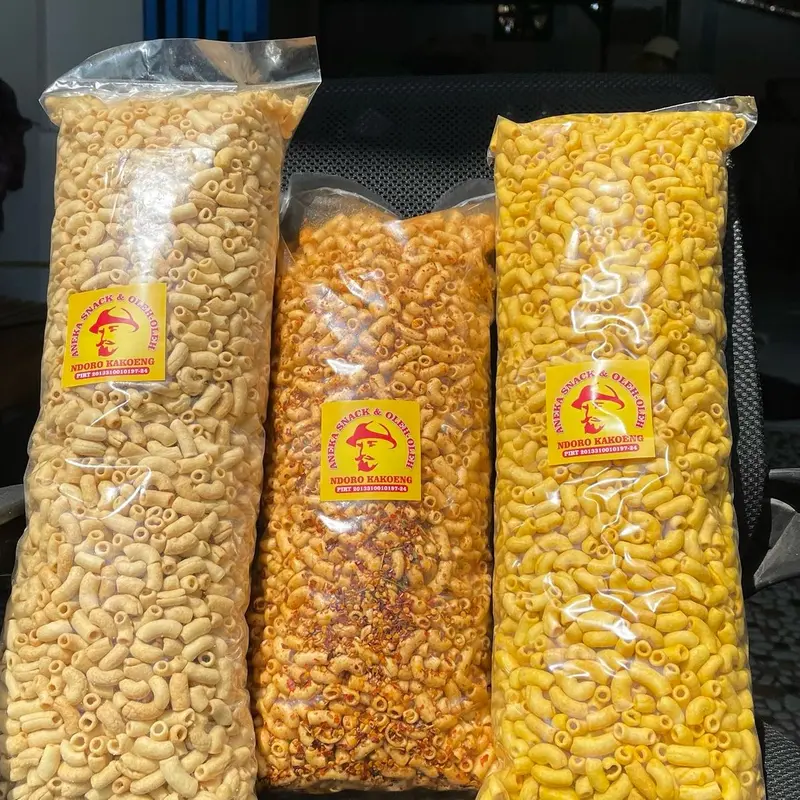 Makaroni Pipa Bantat NKS - NS 1 Ball (1kg) - Camilan Pedas & Nikmat Cemilan Food Snacks Makanan 2