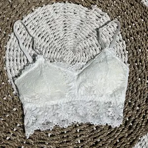 [ Happy Girl Shop ] BH Atasan Inner Girl Remaja Dewasa Bra Korean Corak Flower Romantic Sweet Soft Lace With Padding Medium Strap Minimalis Mid Back Style All Support Varian Warna Beatiful Spandeks Adem Import Quality BRA LACE