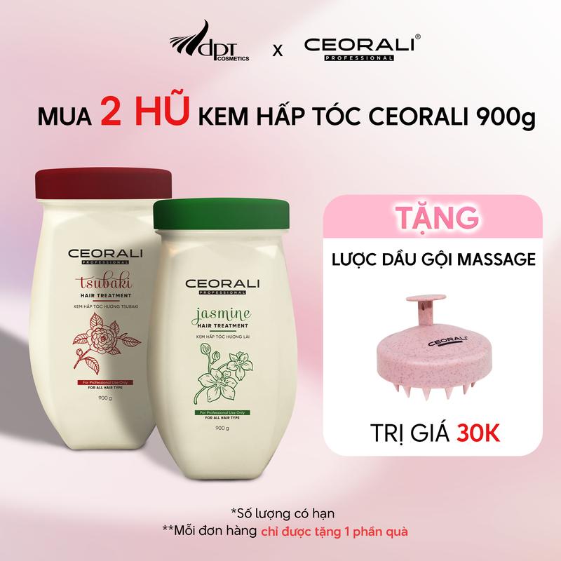 Kem ủ tóc, hấp tóc Dưỡng Tóc, phục hồi hư tổn Ceorali hương thơm quyến rũ, sang trọng 900g duong toc
