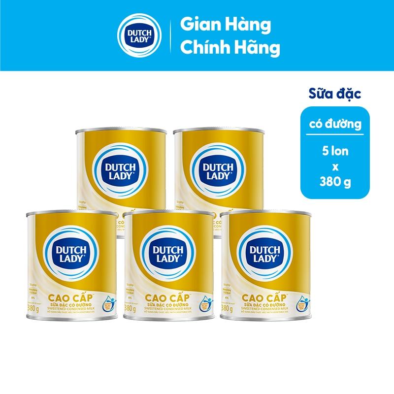 CODCombo 5 Lon Sữa Đặc Dutch Lady Cao Cấp 380g/lon