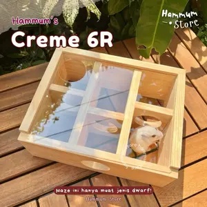 MAZE HAMSTER CREME DWARF 6 Ruang | Labirin Hamster | Mainan Hamster | Terowongan Hamster