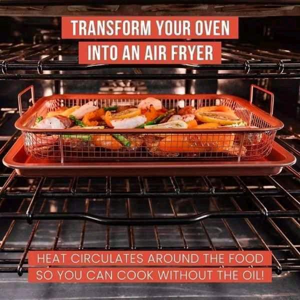 Peniris Minyak Cooper Crisper Tray/ Oven Tray/ Cooling Rack / Baking Tray Stainless 4