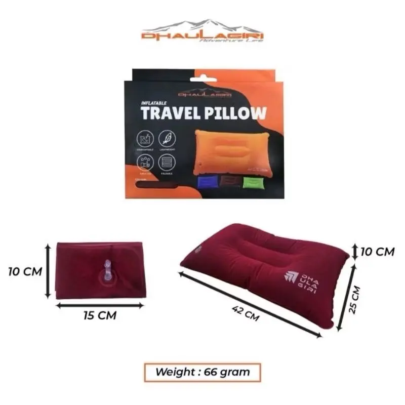 ￼Dhaulagiri bantal angin tiup - travel pillow