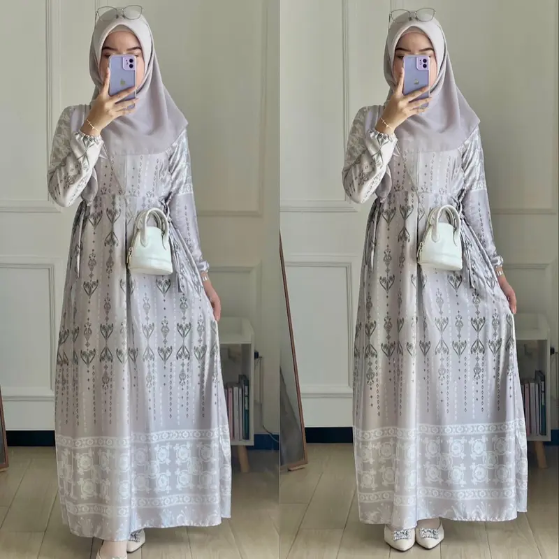 ADIBABYARA - DECCA SILK DRESS BUSUI FRIENDLY ADA SIZE SMLXL / KOREAN DRESS 2024 Kondangan 2