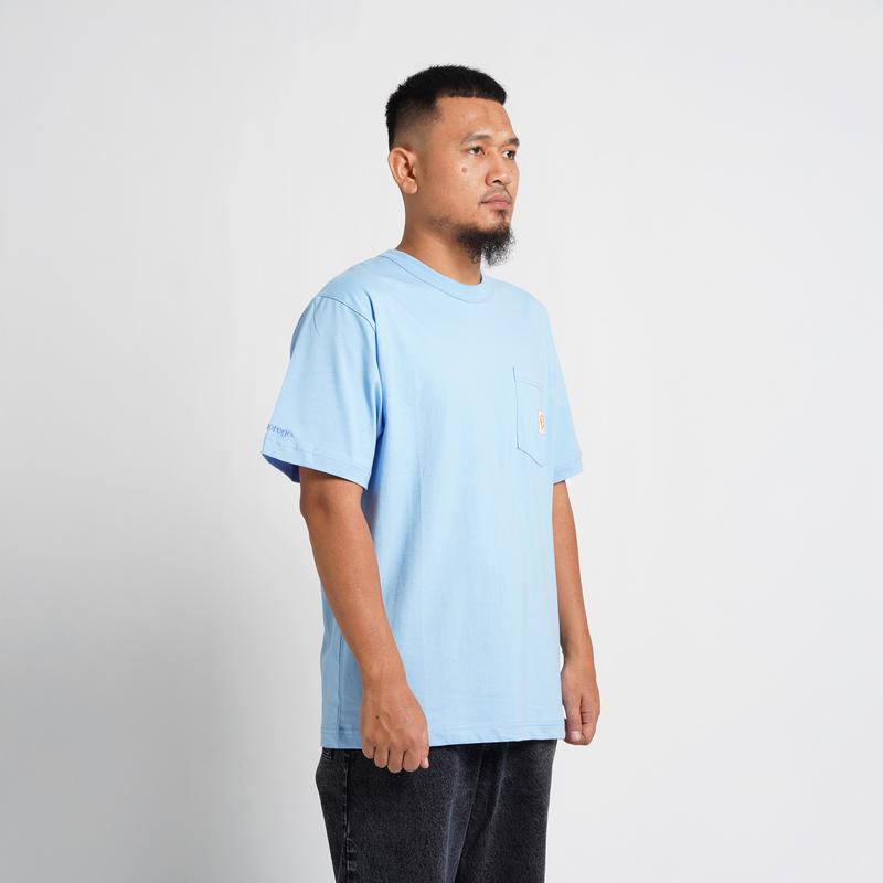 Superego T-shirt ultimate pocket Regular fit Woven Sky Blue STUP01Q 2
